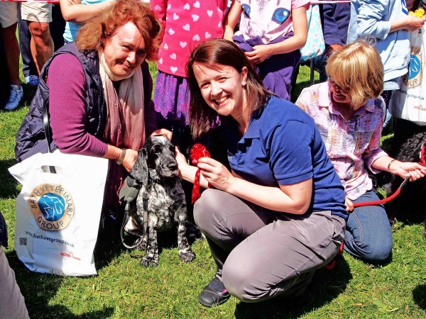 Winner takes home a doggy bag from Bath Veterinary Group